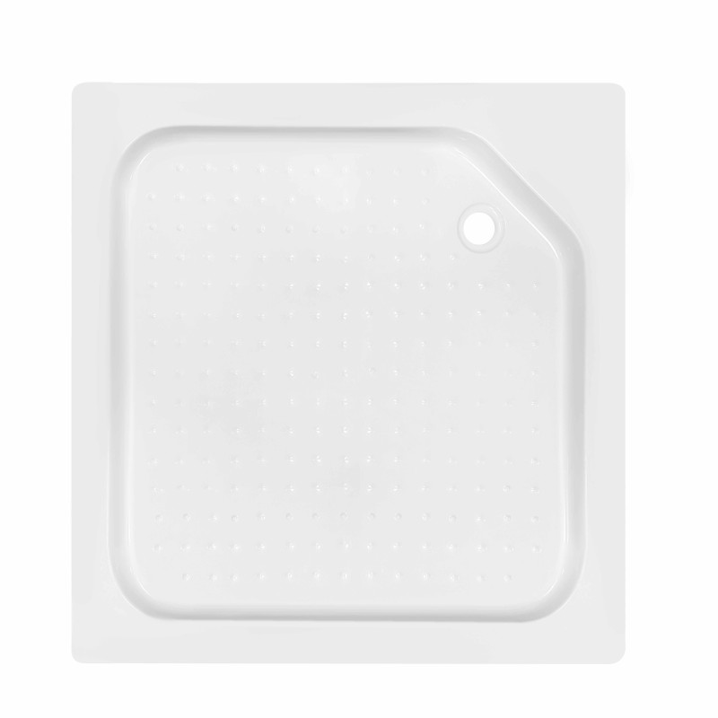 Душовий піддон Kapielka ST90x90х14 низький, квадратний, діаметр зливу 52 мм Lidz